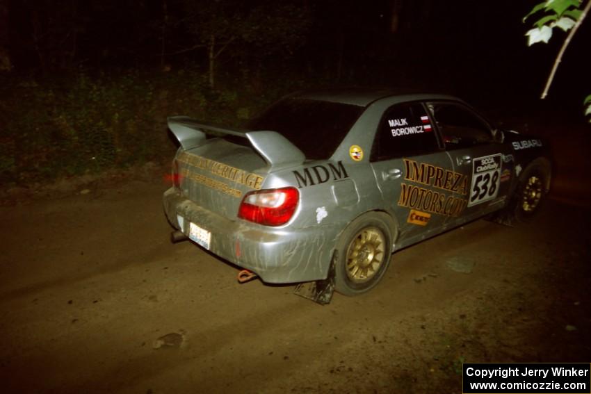 Robert Borowicz / Mariusz Malik Subaru WRX on SS4, Blue Trail.