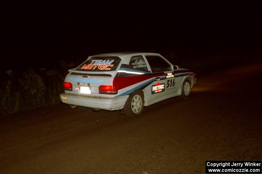 Chris Huntington / Doug Bradford Mazda 323GTX on SS4, Blue Trail.