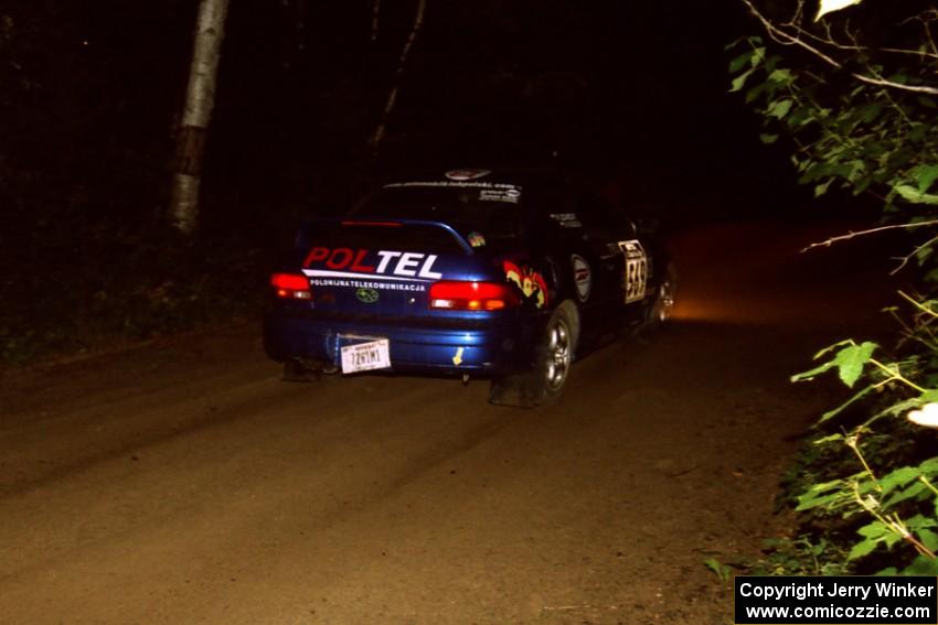 Kazimierz Pudelek / Marek Cichocki Subaru Impreza on SS4, Blue Trail.