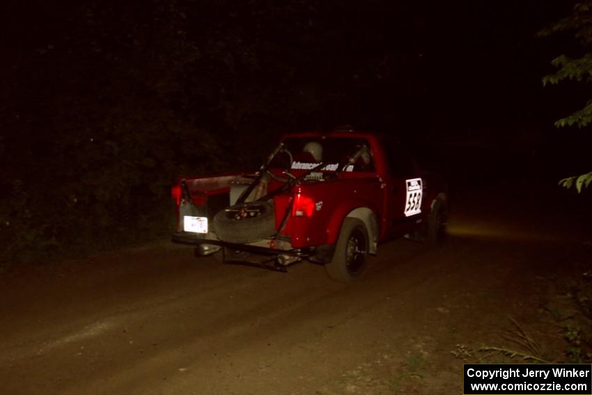 Jim Cox / Richard Donovan Chevy S-10 on SS4, Blue Trail.