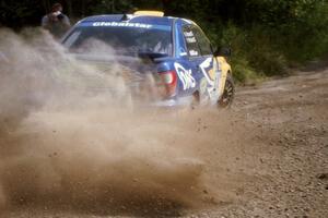 Pat Richard / Nathalie Richard Subaru WRX at the SS9 (Heart Lake) spectator area.