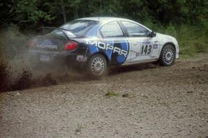 Chris Whiteman / Mike Paulin Dodge Neon SRT-4 at the SS9 (Heart Lake) spectator area.