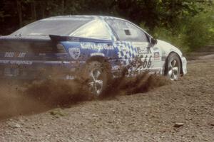 Matt Huuki / Scott Carlborn Eagle Talon TSi at the SS9 (Heart Lake) spectator area.