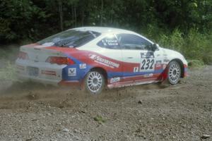 Mark Tabor / Kevin Poirier Acura RSX Type S at the SS9 (Heart Lake) spectator area.