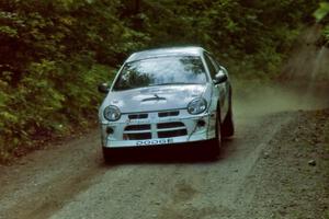 Chris Whiteman / Mike Paulin Dodge Neon SRT-4 at speed on SS13, Indian Creek.