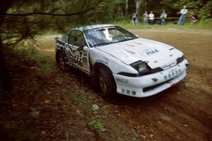 Matt Huuki / Scott Carlborn Eagle Talon TSi at a 90-right on SS13, Indian Creek.