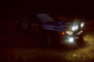 Mark Utecht / Jeff Secor Subaru WRX on SS14, South Smoky Hills.