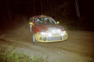 Dennis Martin / Kim DeMotte Mitsubishi Lancer Evo IV on SS14, South Smoky Hills.