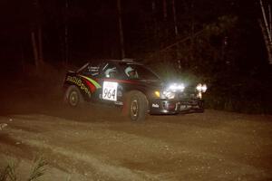 Dave Anton / Andrew Coombs Subaru WRX STi on SS14, South Smoky Hills.