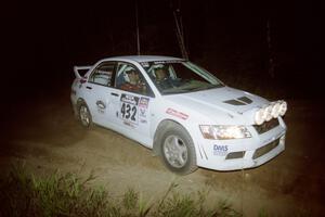 Ron Nelson / Bill Montgomery Mitsubishi Lancer Evo VII on SS14, South Smoky Hills.