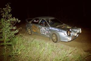 Robert Borowicz / Mariusz Malik Subaru WRX on SS14, South Smoky Hills.