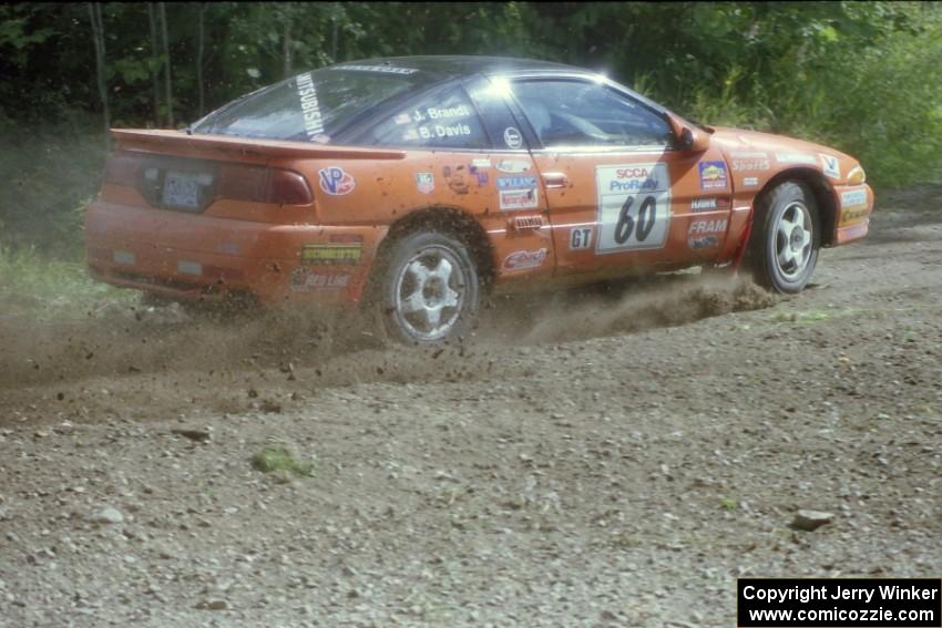 Bruce Davis / Jimmy Brandt Mitsubishi Eclipse at the SS9 (Heart Lake) spectator area.