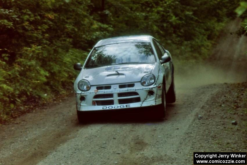 Chris Whiteman / Mike Paulin Dodge Neon SRT-4 at speed on SS13, Indian Creek.