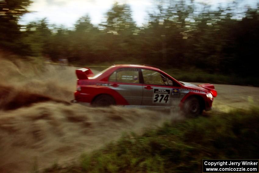 Leon Styles / John Dillon Mitsubishi Lancer Evo VII on SS14, South Smoky Hills.