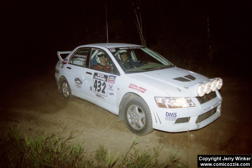 Ron Nelson / Bill Montgomery Mitsubishi Lancer Evo VII on SS14, South Smoky Hills.