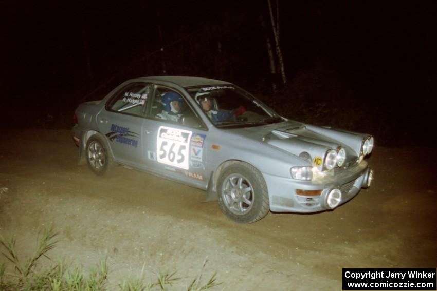 Russ Hodges / Mike Rossey Subaru WRX on SS14, South Smoky Hills.