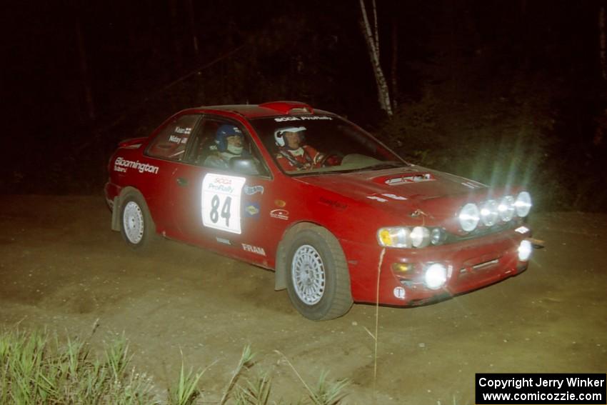 J.B. Niday / Dave Kean Subaru Impreza on SS14, South Smoky Hills.