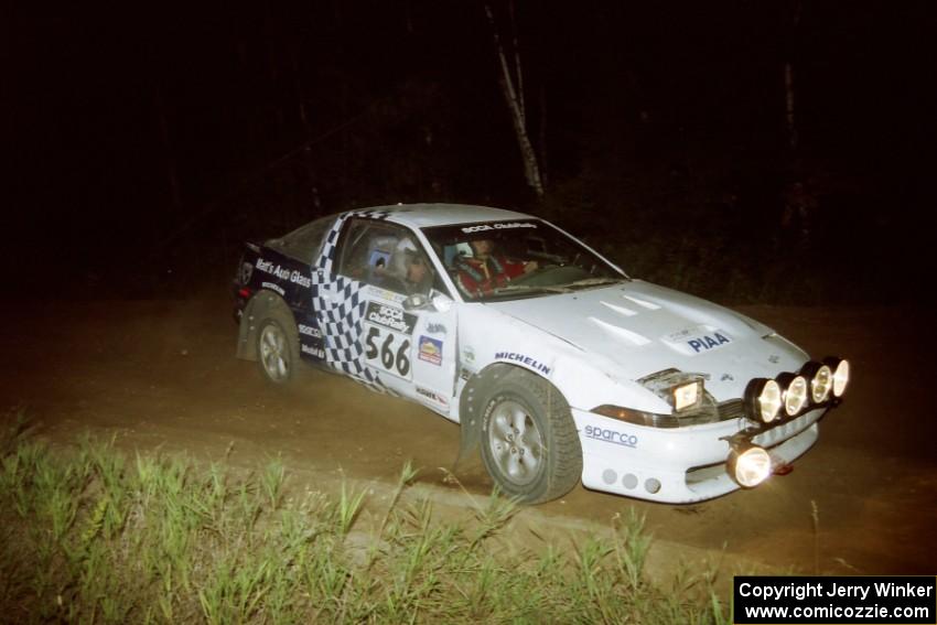 Matt Huuki / Scott Carlborn Eagle Talon TSi on SS14, South Smoky Hills.