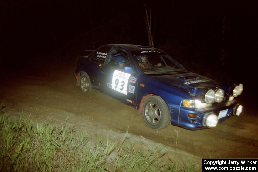 Bob Olson / Ryan Johnson Subaru Impreza 2.5RS on SS14, South Smoky Hills.