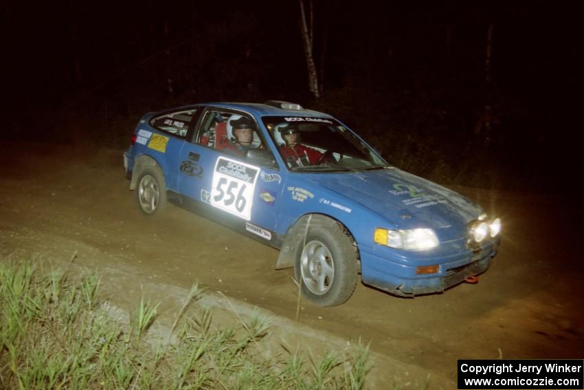 Spencer Prusi / Brian Dondlinger Honda CRX on SS14, South Smoky Hills.