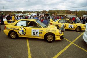 CPD Team: Doug Havir / Scott Putnam Subaru WRX STi and Tim O'Neil 	/ Martin Headland Subaru Impreza