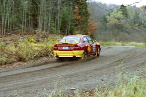 Dennis Martin / Kim DeMotte Mitsubishi Lancer Evo IV near the start of SS1, Herman.