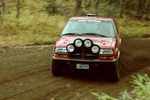 Jim Cox / Richard Donovan Chevy S-10 near the start of SS1, Herman.