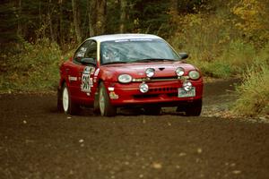 Scott Parrott / Breon Nagy Dodge Neon near the start of SS1, Herman.