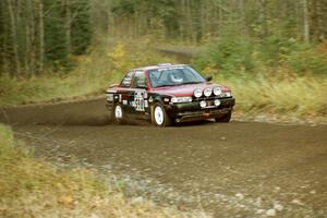 Pete Hascher / Scott Rhoades Nissan Sentra SE-R near the start of SS1, Herman.