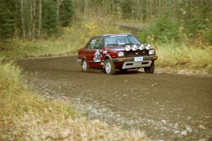 Matt Bushore / Andy Bushore VW Jetta near the start of SS1, Herman.