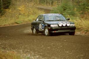 Brian Dondlinger / Travis Kriza Nissan Sentra SE-R near the start of SS1, Herman.