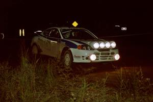 Seamus Burke / Brian Sharkey Hyundai Tiburon on SS3, Estes Lake.