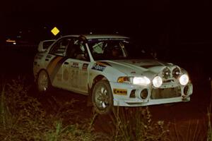 Pete Lahm / Bill Westrick Mitsubishi Lancer Evo IV on SS3, Estes Lake.