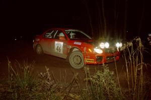 Matthew Johnson / Marc Goldfarb Subaru WRX on SS3, Estes Lake.