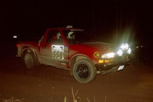 Jim Cox / Richard Donovan Chevy S-10 on SS3, Estes Lake.