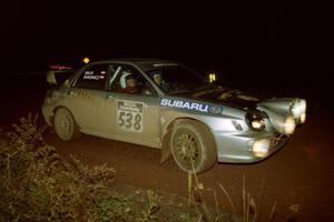 Robert Borowicz / Mariusz Borowicz Subaru WRX on SS3, Estes Lake.