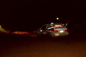 Chris Huntington / Doug Bradford Mazda 323GTX on SS3, Estes Lake.