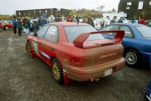 Erik Schmidt / Larry Schmidt Subaru Impreza at the Quincy Mine parc expose on day two.