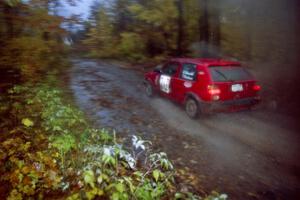 Karl Biewald / Ted Weidman VW GTI on SS8, Gratiot Lake.