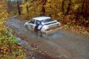 Colin McCleery / Nancy McCleery Ford Merkur XR4Ti on SS8, Gratiot Lake.