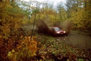 Erik Schmidt / Larry Schmidt Subaru Impreza on SS8, Gratiot Lake.