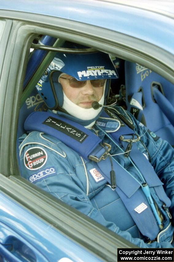 Jeff Secor navigated for Mark Utecht in Mark's Subaru WRX.