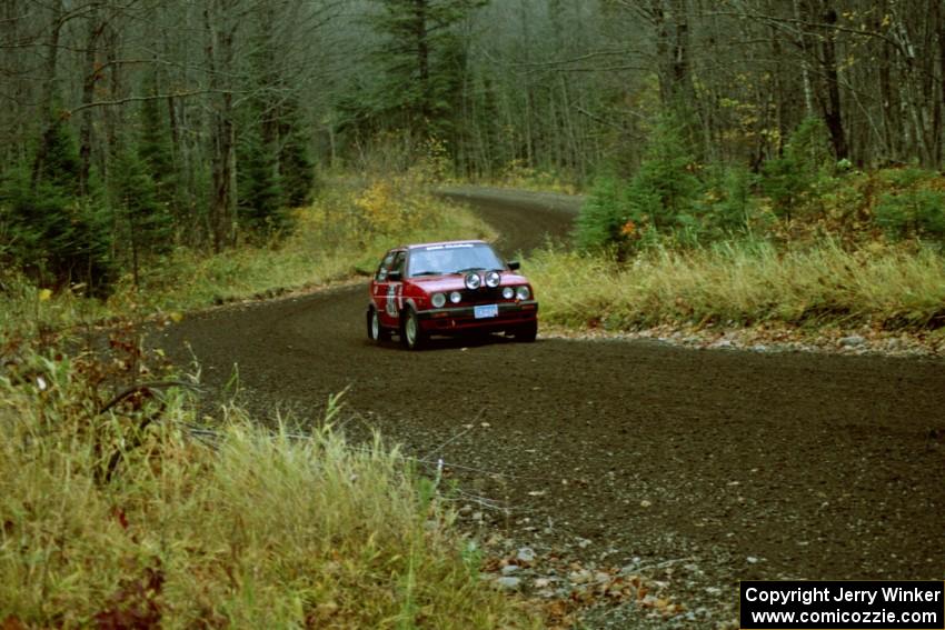 Karl Biewald / Ted Weidman VW GTI near the start of SS1, Herman.