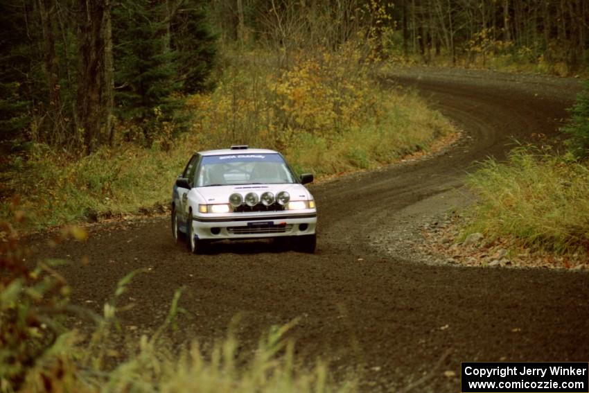 Mike Wray / Ryan Grittman Subaru Legacy Turbo near the start of SS1, Herman.