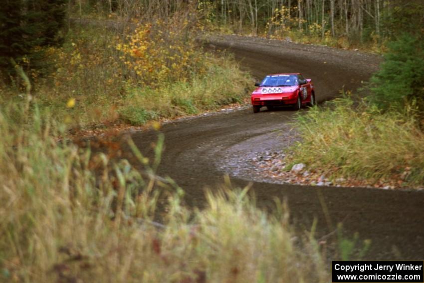 Steve Irwin / Phil Schmidt Toyota MR2 near the start of SS1, Herman.