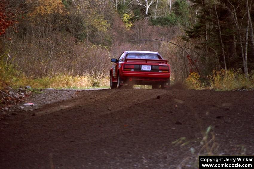 Steve Irwin / Phil Schmidt Toyota MR2 near the start of SS1, Herman.