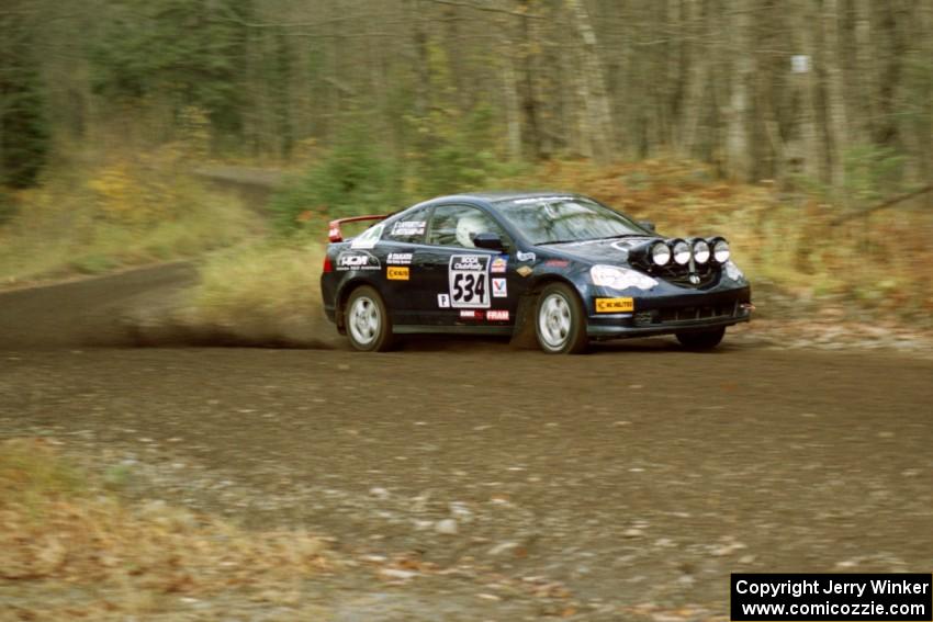 Eric Heitkamp / Shannon Lafferty Acura RSX near the start of SS1, Herman.