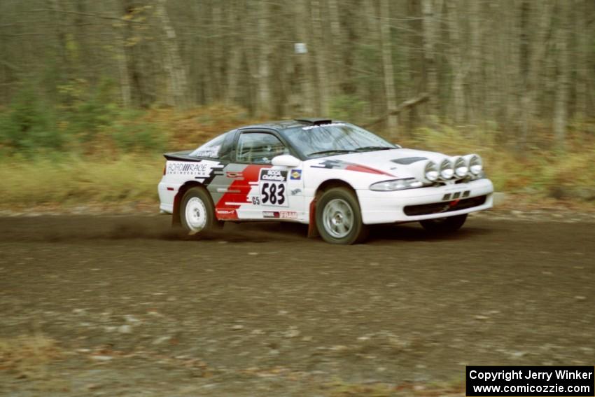 Jay Luikart / Phil Bedard Plymouth Laser near the start of SS1, Herman.