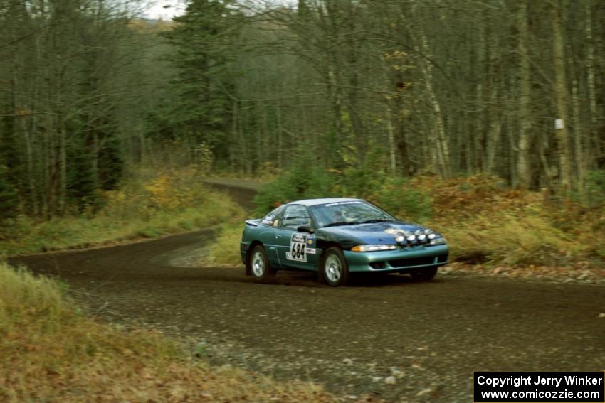 Adam Markut / John Nordlie Eagle Talon TSi near the start of SS1, Herman.