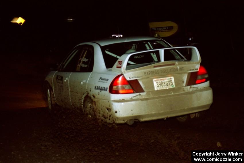 Chris Gilligan / Joe Petersen Mitsubishi Lancer Evo IV on SS3, Estes Lake.